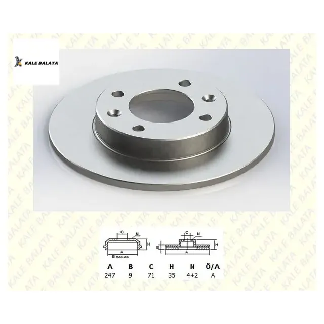 Rear Brake Disc – Peugeot 307 · 4249.90