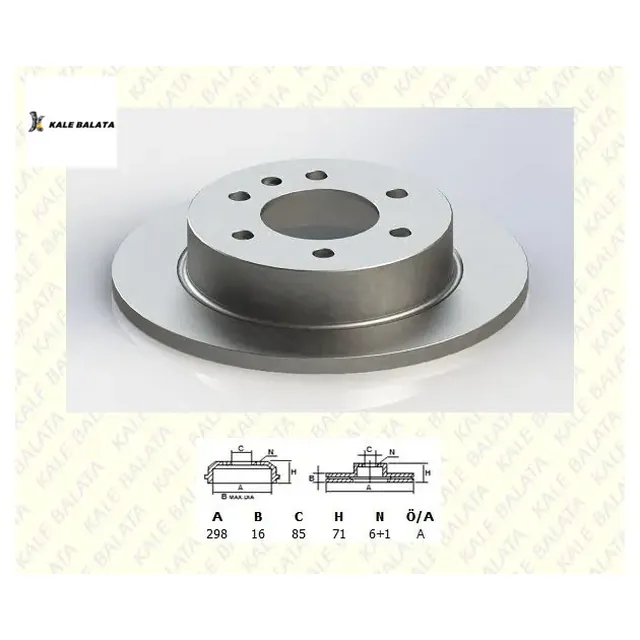 Rear Brake Disc 298 mm